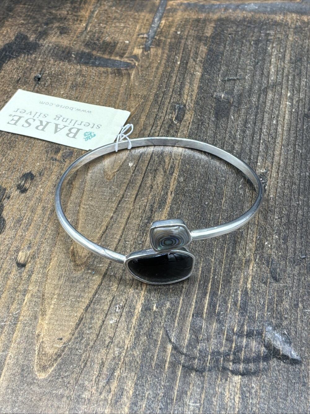 Barse Daisy Bangle Bracelet-Silver - NWT